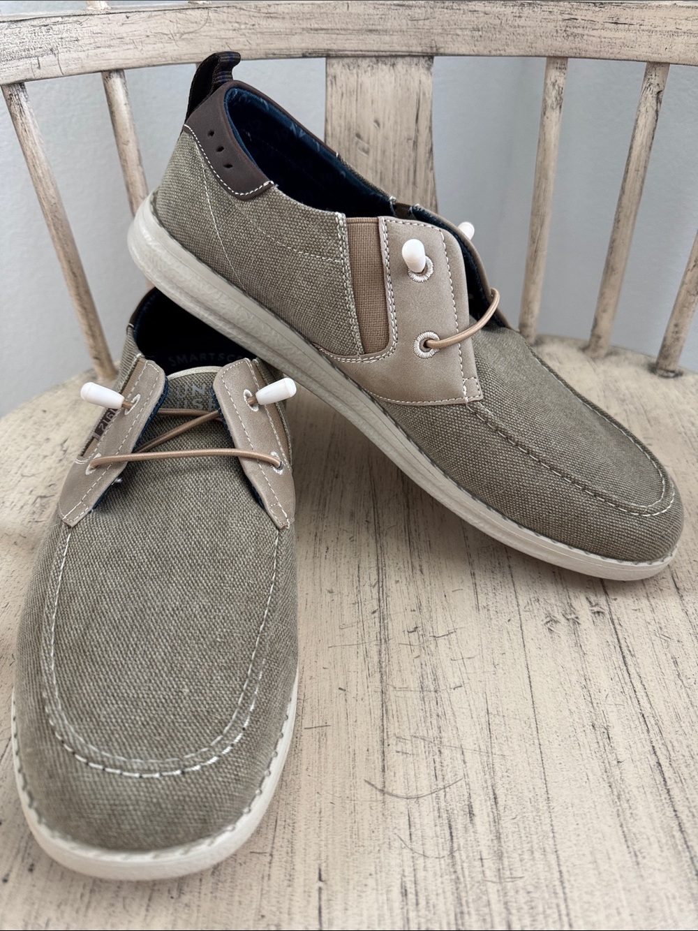Canvas Slip On Boat Shoe Loafers